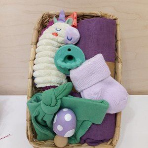 Magical Unicorn And Mushroom Theme Baby Shower Or Easter Gift Basket